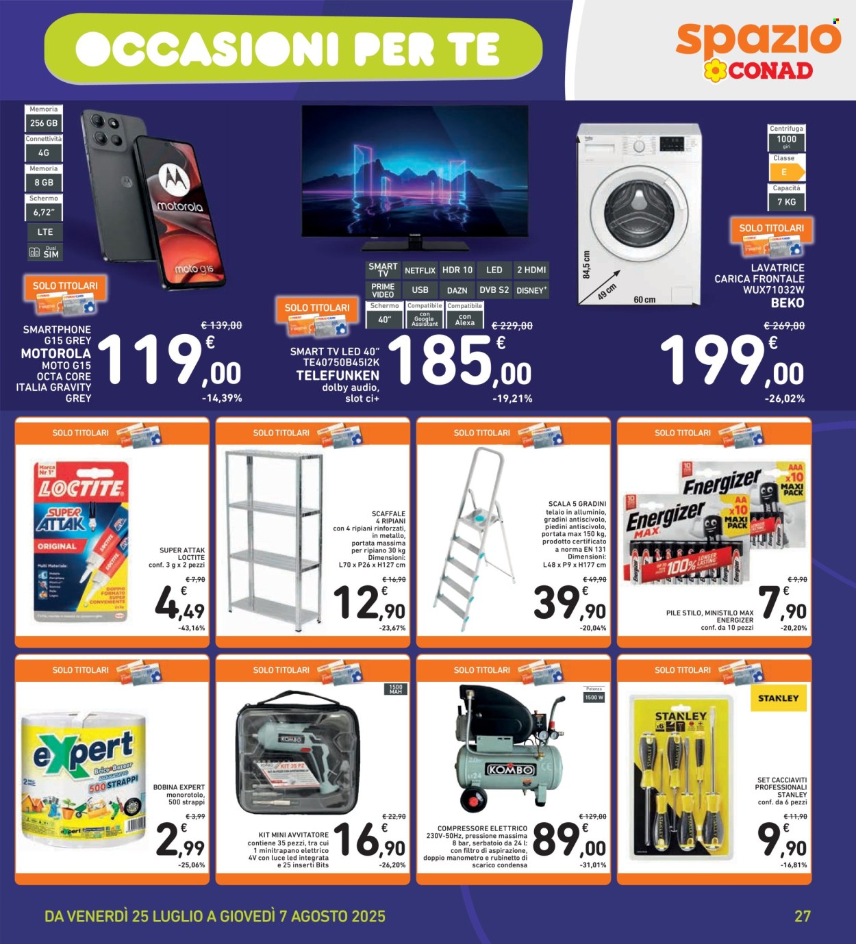 Volantino Spazio Conad - 25/7/2025 - 7/8/2025. Pagina 27