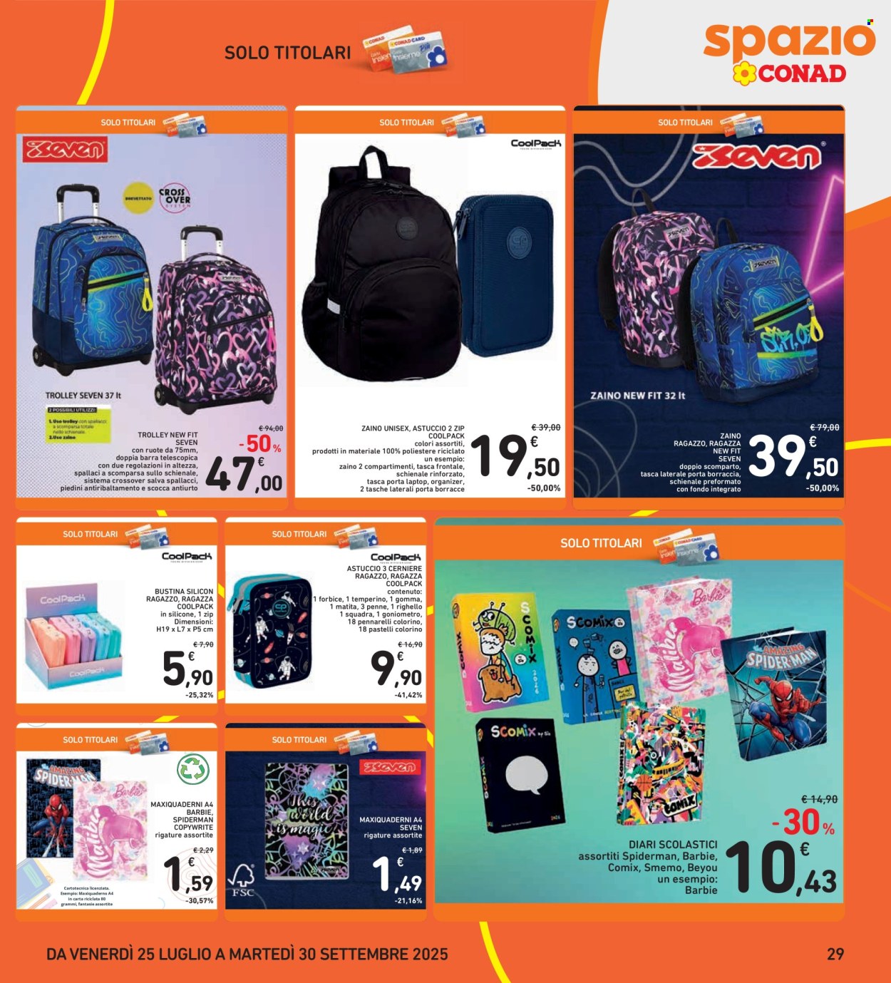 Volantino Spazio Conad - 25/7/2025 - 7/8/2025. Pagina 29