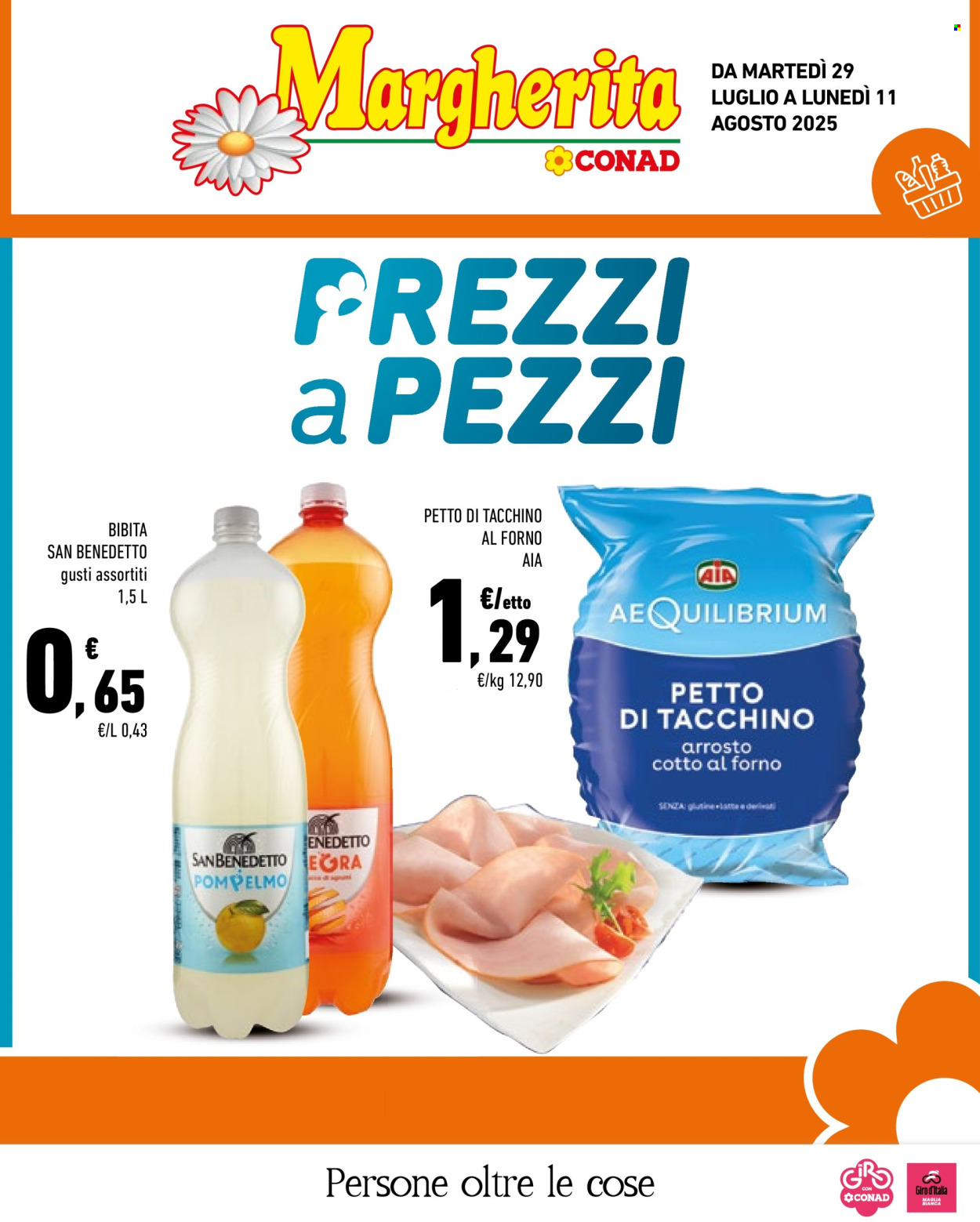 Volantino Margherita Conad - 29/7/2025 - 11/8/2025. Pagina 1