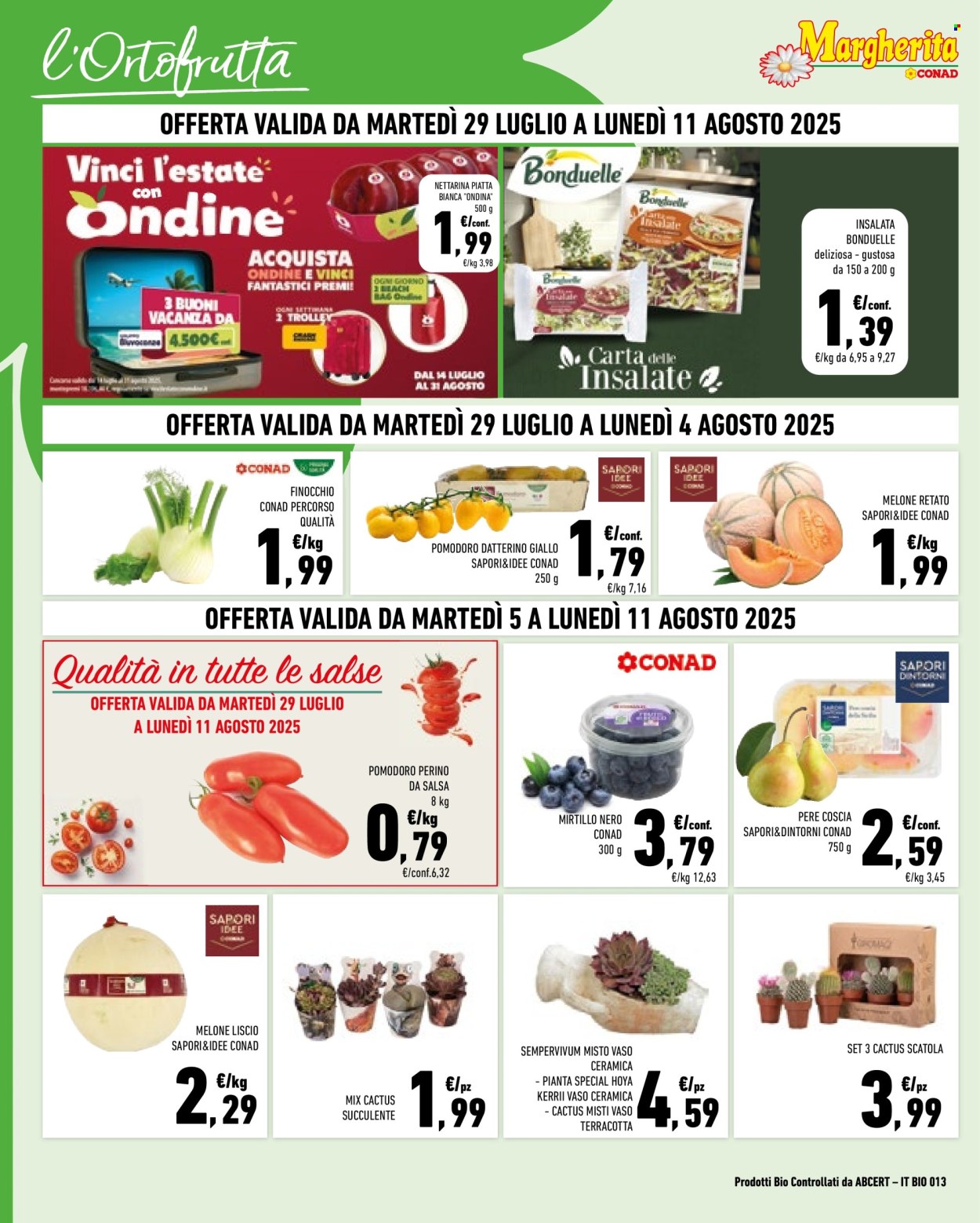 Volantino Margherita Conad - 29/7/2025 - 11/8/2025. Pagina 2