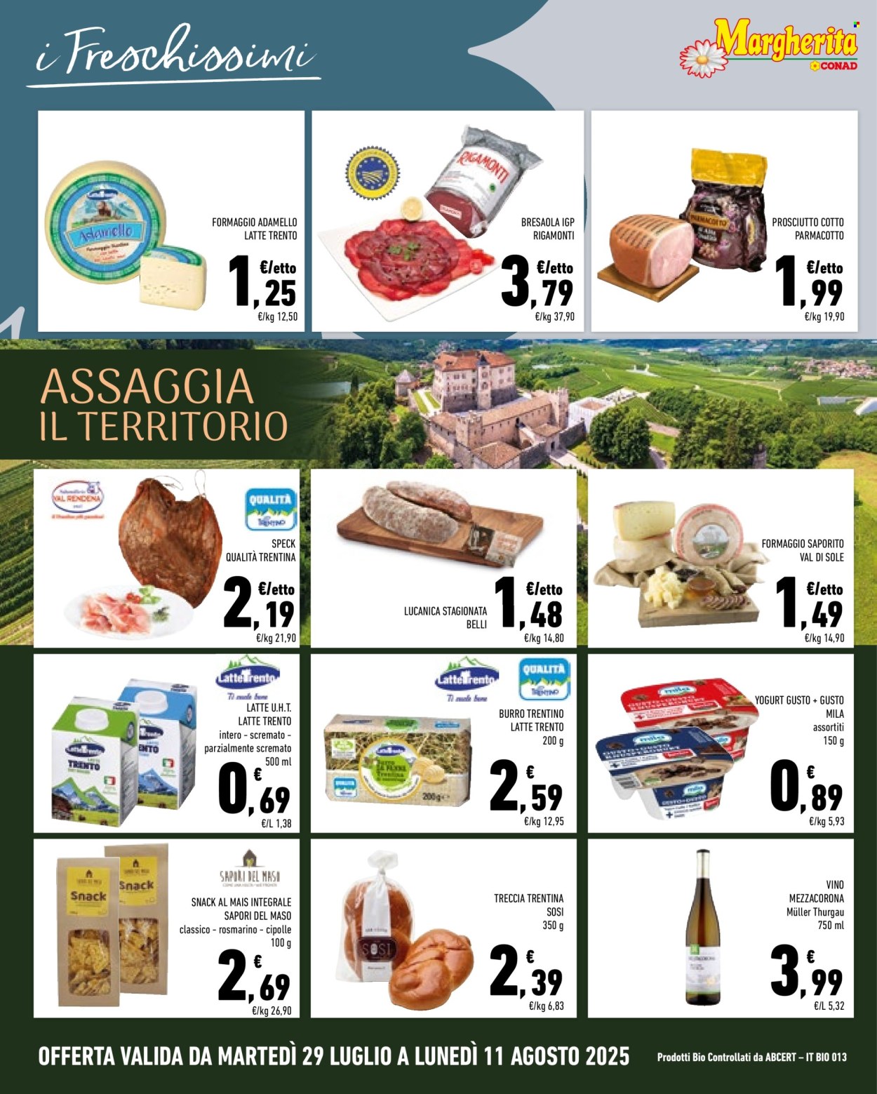 Volantino Margherita Conad - 29/7/2025 - 11/8/2025. Pagina 4