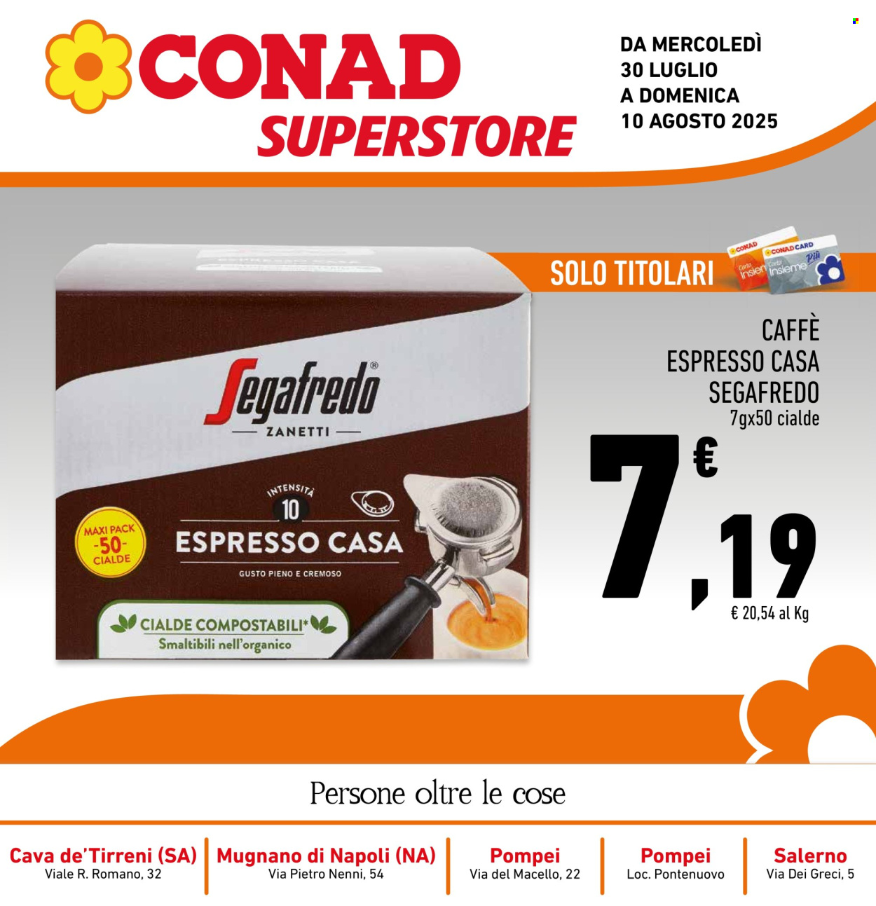 Volantino Conad Superstore - 30/7/2025 - 10/8/2025. Pagina 1