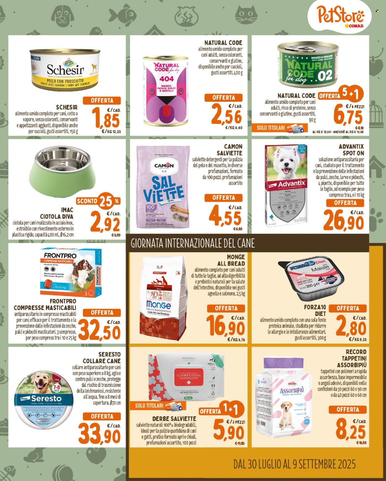 Volantino Pet Store Conad - 30/7/2025 - 9/9/2025. Pagina 3