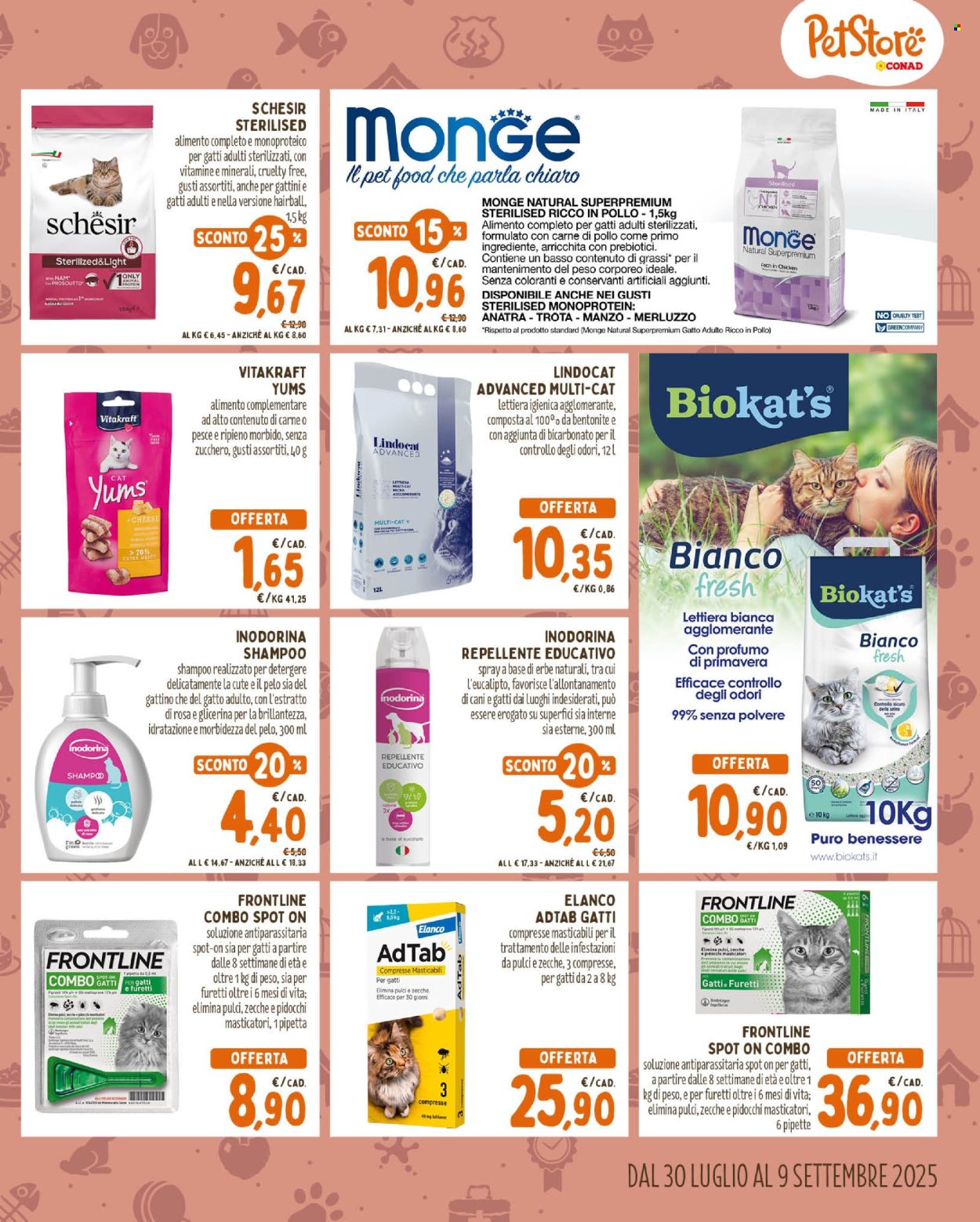 Volantino Pet Store Conad - 30/7/2025 - 9/9/2025. Pagina 5
