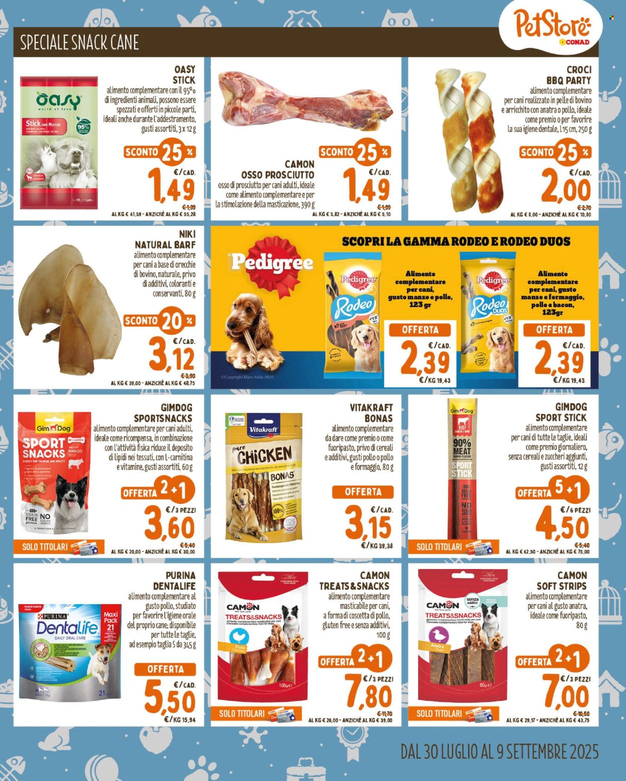 Volantino Pet Store Conad - 30/7/2025 - 9/9/2025. Pagina 7