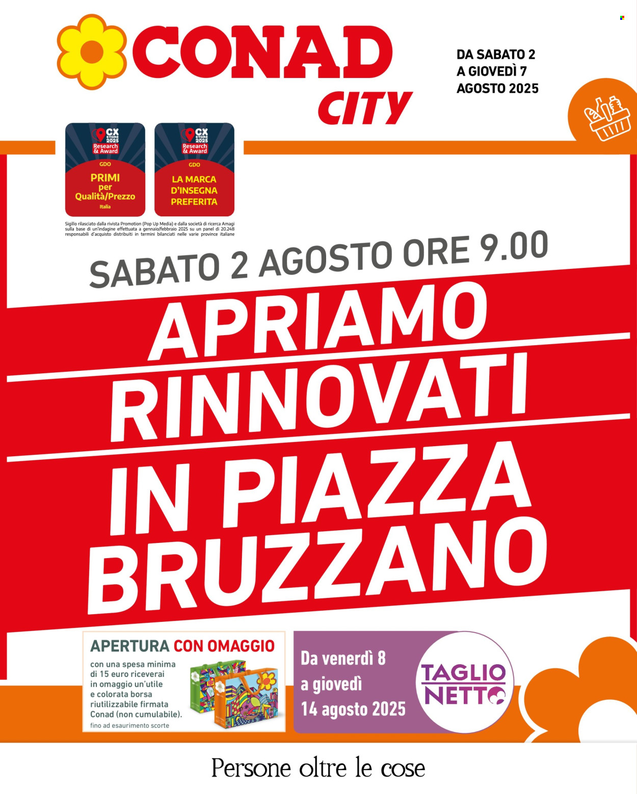 Volantino Conad City - 2/8/2025 - 7/8/2025. Pagina 1