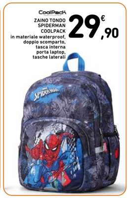 ZAINO TONDO SPIDERMAN COOLPACK