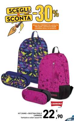 KIT ZAINO + BUSTINA OVALE CARRERA