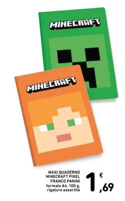 MAXI QUADERNO MINECRAFT PIXEL FRANCO PANINI