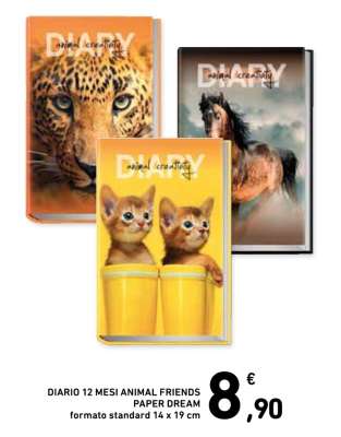 DIARIO 12 MESI ANIMAL FRIENDS