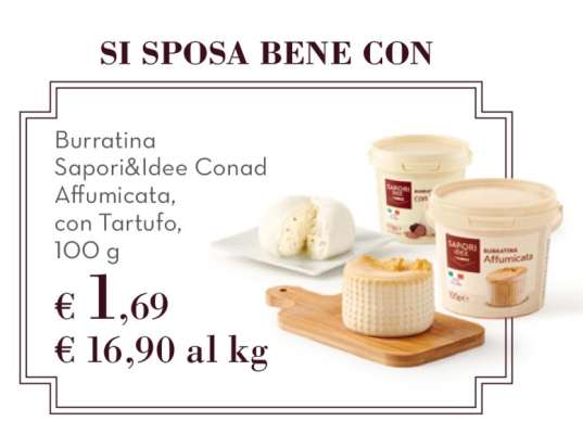 Burratina Sapori&Idee Conad Affumicata, con Tartufo