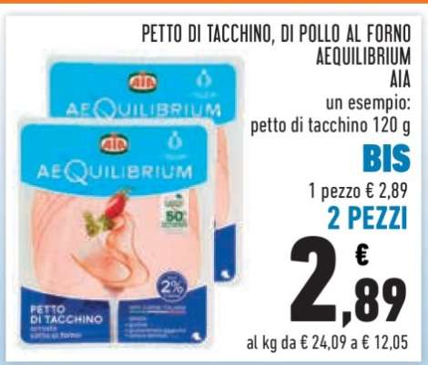 PETTO DI TACCHINO, DI POLLO AL FORNO AEQUILIBRIUM