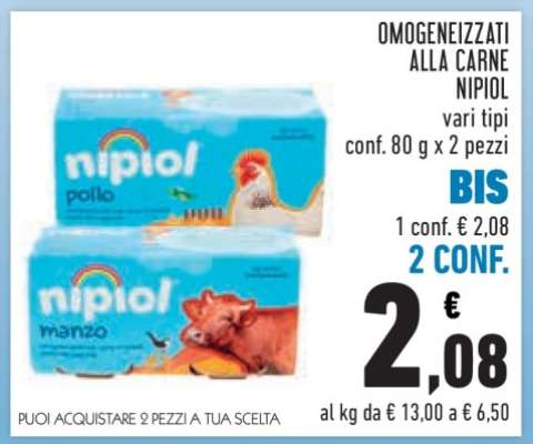 OMOGENEIZZATI ALLA CARNE NIPIOL