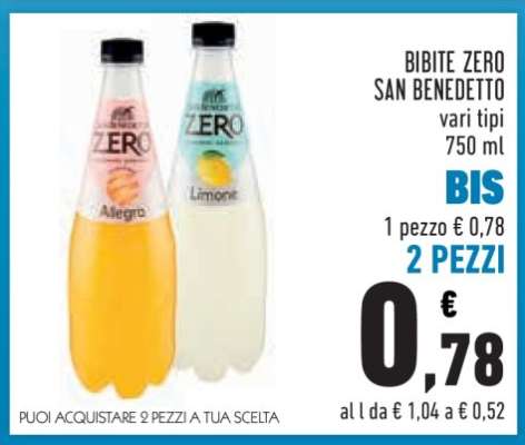 BIBITE ZERO SAN BENEDETTO