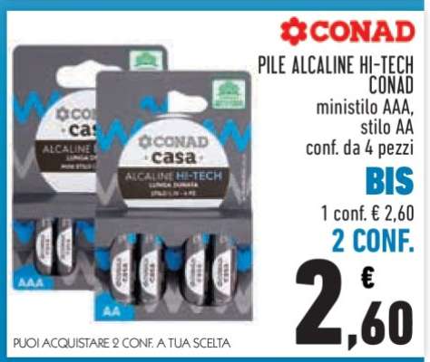Pile Alcaline Hi-Tech Conad