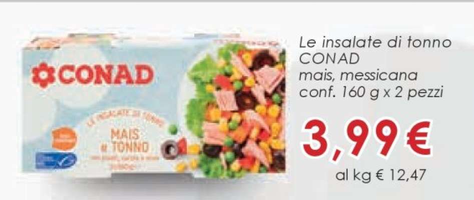 Le insalate di tonno CONAD