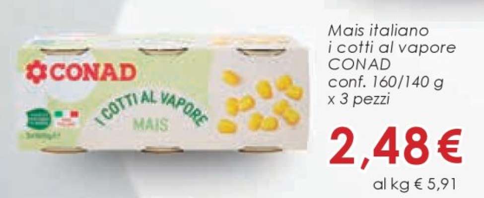 Mais italiano i cotti al vapore CONAD