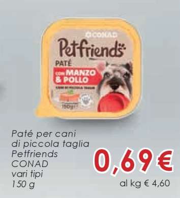 Paté per cani di piccola taglia Petfriends
