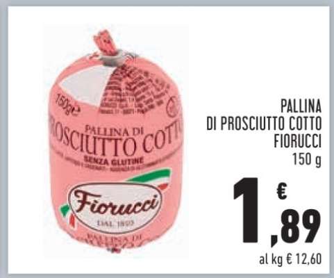 PALLINA DI PROSCIUTTO COTTO FIORUCCI