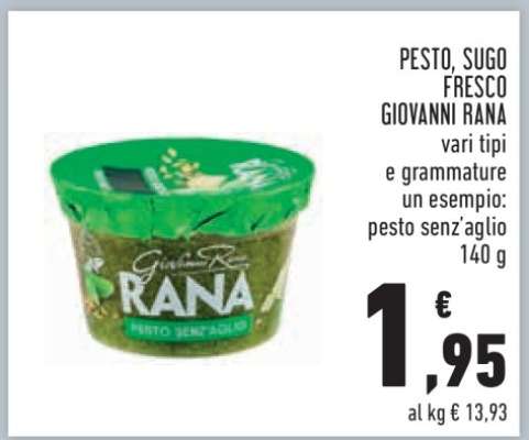 PESTO, SUGO FRESCO GIOVANNI RANA