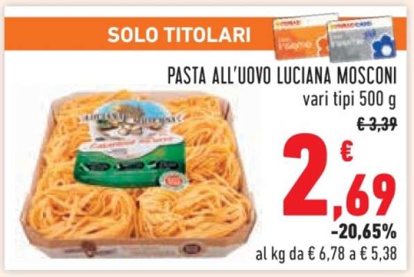 Pasta all'uovo Luciana Mosconi