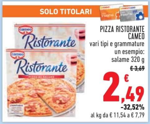PIZZA RISTORANTE CAMEO