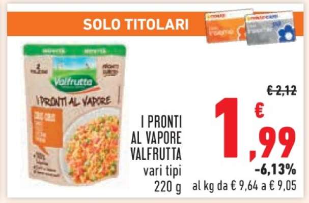 I Pronti al Vapore Valfrutta