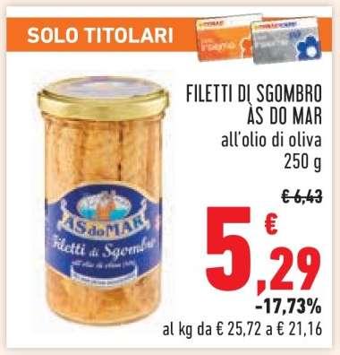 FILETTI DI SGOMBRO ÀS DO MAR