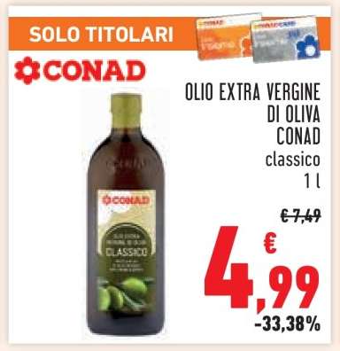 Olio Extra Vergine di Oliva Conad