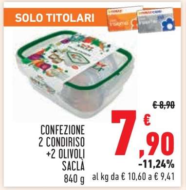 CONFEZIONE 2 CONDIRISO +2 OLIVOLI SACLÀ