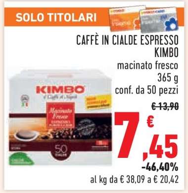 CAFFÈ IN CIALDE ESPRESSO KIMBO