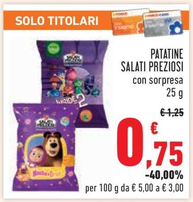 PATATINE SALATI PREZIOSI