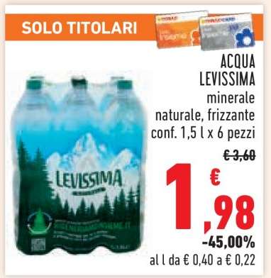 ACQUA LEVISSIMA