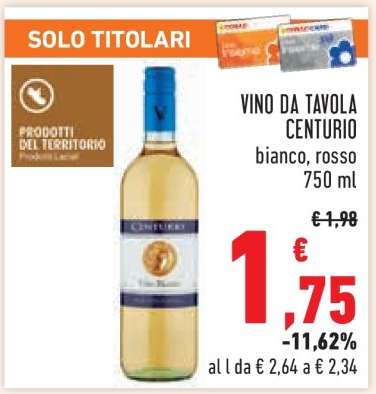 VINO DA TAVOLA CENTURIO