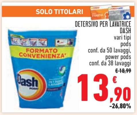 Detersivo per lavatrice Dash