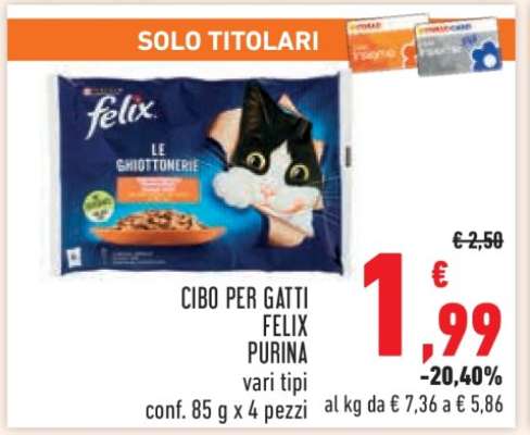 Cibo per Gatti Felix Purina