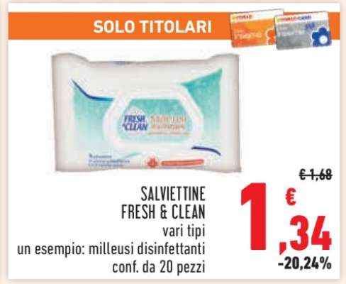 SALVIETTINE FRESH & CLEAN