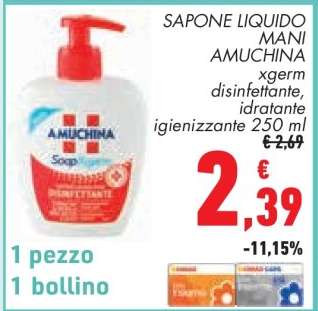 SAPONE LIQUIDO MANI AMUCHINA