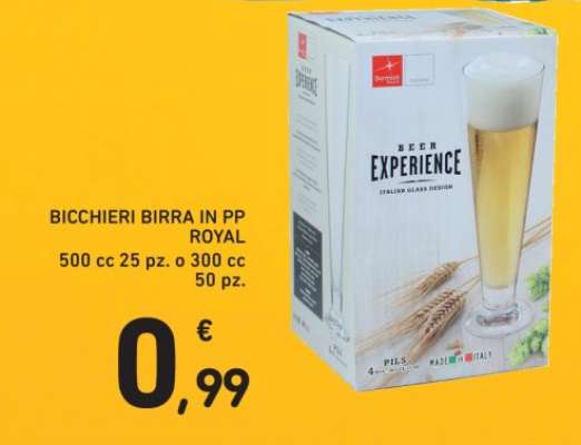 BICCHIERI BIRRA IN PP ROYAL