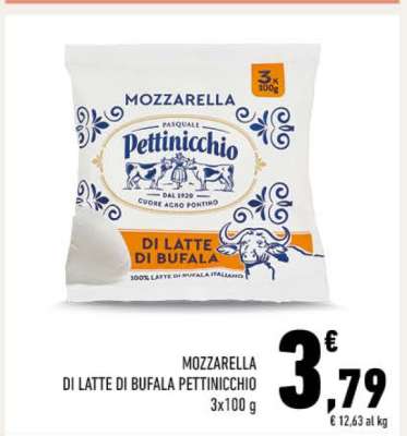 MOZZARELLA DI LATTE DI BUFALA PETTINICCHIO