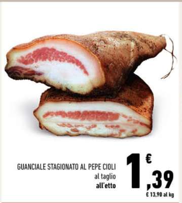 GUANCIALE STAGIONATO AL PEPE CIOLI
