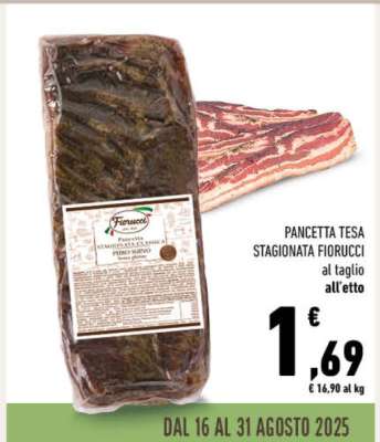 Pancetta Tesa Stagionata Fiorucci