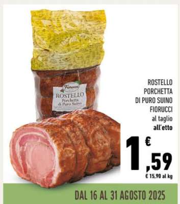 ROSTELLO PORCHETTA DI PURO SUINO FIORUCCI