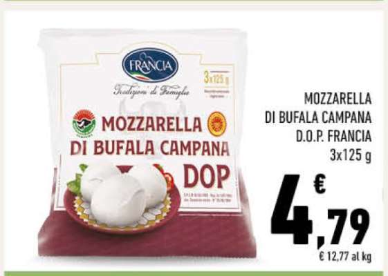 MOZZARELLA DI BUFALA CAMPANA D.O.P. FRANCIA