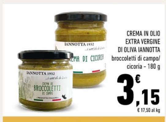 CREMA IN OLIO EXTRA VERGINE DI OLIVA IANNOTTA