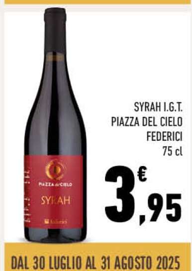 Syrah I.G.T. Piazza del Cielo Federici