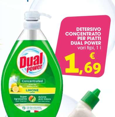 Detersivo Concentrato per Piatti Dual Power