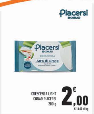 Crescenza Light Conad Piacersi
