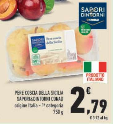 PERE COSCIA DELLA SICILIA SAPORI&DINTORNI CONAD