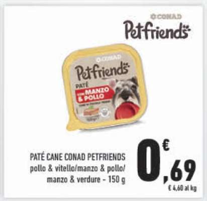 Paté Cane Conad Petfriends